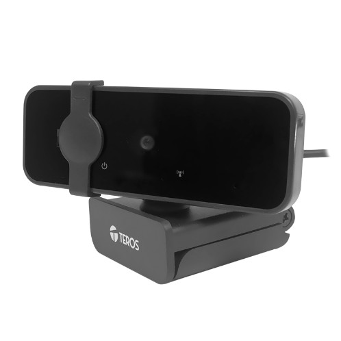 WEBCAM TEROS TE-9072, 2K, MICROFONO INCORPORADO, USB 2.0