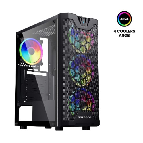 CASE GAMER ATX DATAONE ZIGMA G01 MALLA | SIN FUENTE