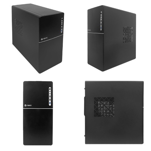 CASE TEROS TE-1038S, ATX, 250 W, USB 3.0 / 2.0, AUDIO, NEGRO.