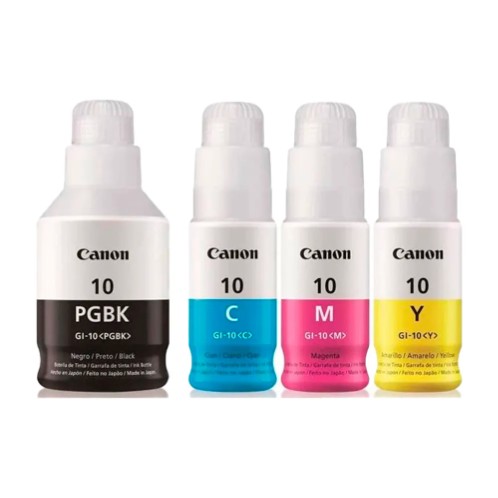  BOTELLA DE TINTA CANON GI-10 | CYAN, MAGENTA, YELLOW 